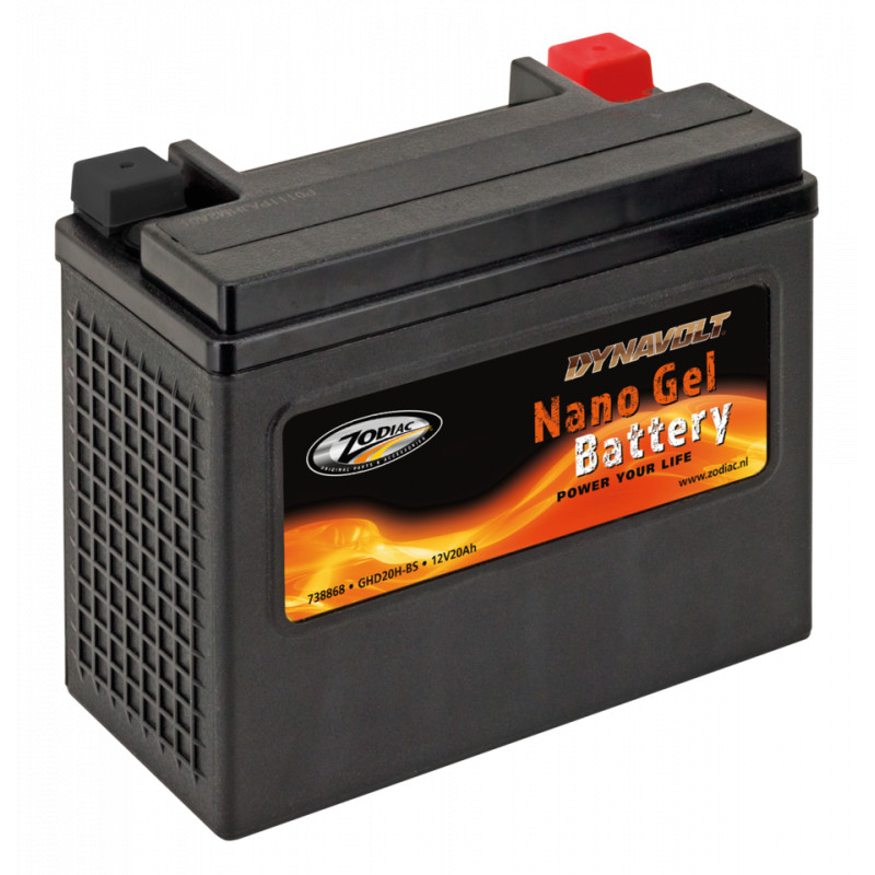 Batterie Dynavolt Nano Gel remplace les batteries YTX20-BS, 20AH, 540CA, 360CCA OEM 65991-82B 738868 Batteries DynaVolt Nano Gel