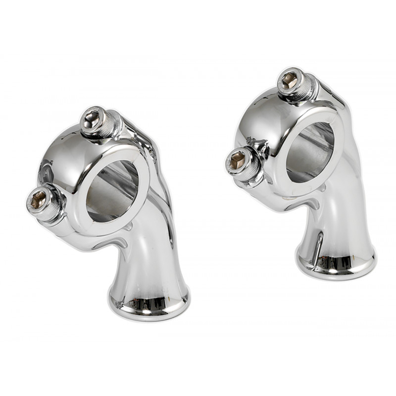 Risers KustomTech Deluxe chromés 751675 Risers et potences de guidon