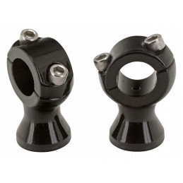Risers Speadfreak en inox noirs 782683 Risers et potences de guidon