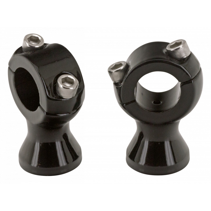 Risers Speadfreak en inox noirs 782683 Risers et potences de guidon
