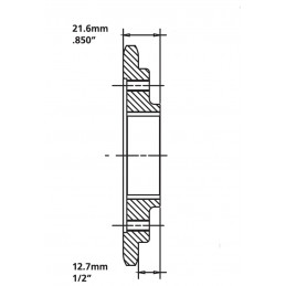 Pignon de sortie de boite 24 dents pour Harley-Davidson Twin Cam boite 6 191322 Pignons de Sortie de Boite