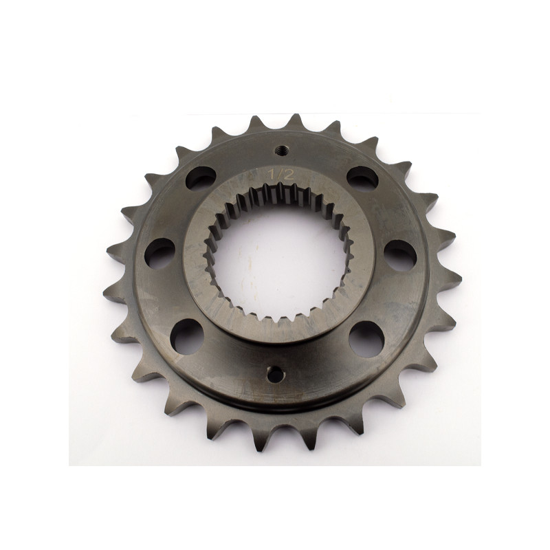 Pignon de sortie de boite 24 dents pour Harley-Davidson Twin Cam boite 6 avec des trous pour réduire le poids en rotation 191...