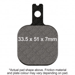 Plaquettes de frein EBC pour étrier Harrison Billet 6 "Mini" 743050 Plaquettes aftermarket