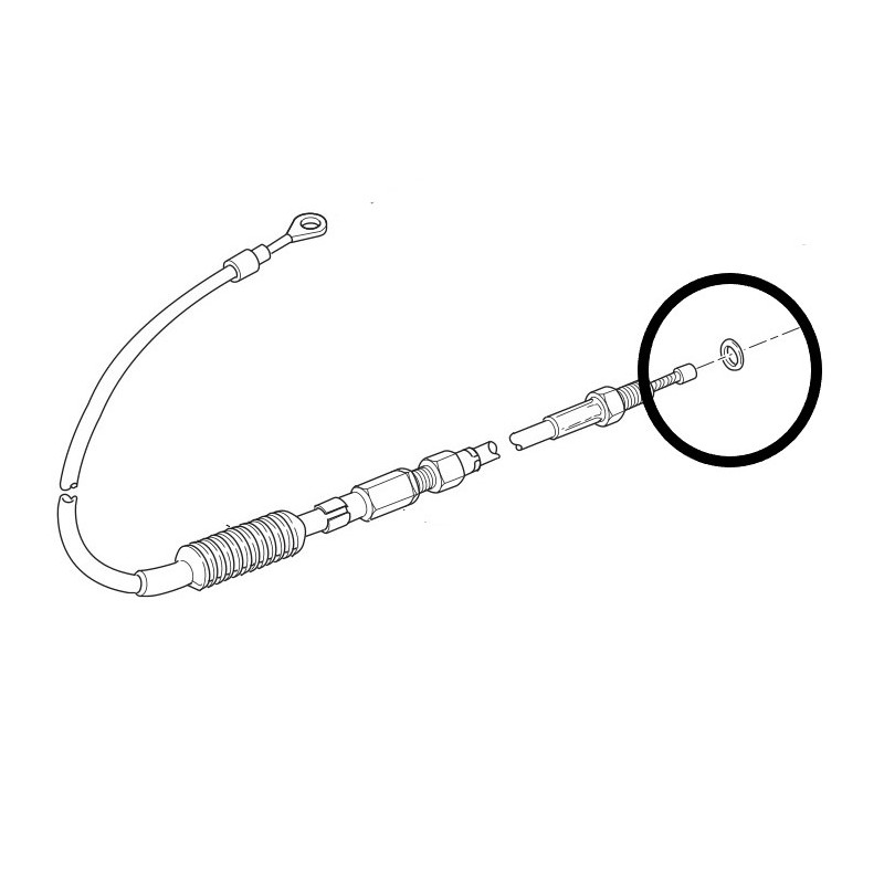 Joint torique pour cable d'embrayage Harley-Davidson OEM 11179 Z022452 Cables de gaz et embrayage