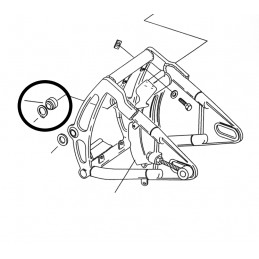 Rotules de bras oscillant avec circlip Eastern OEM 9076 & 11158 781865 Chassis