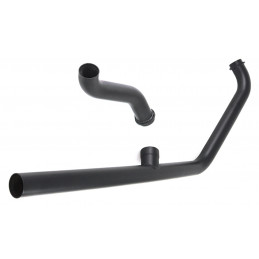 Collecteur d'échappement brut 2-en-1 pour FLH Shovelhead 1970-1984 789415 Ligne pour Shovelhead