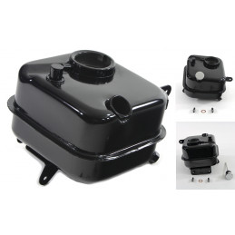 Bac à huile noir style 1965 pour Big Twin boite 4 OEM 62504-65A 736944 Bac à huile