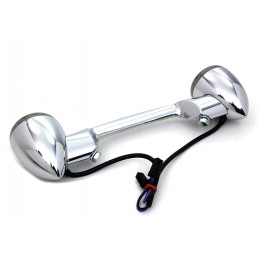 Barre de clignotants arrière avec clignotants Bullet chromée avec lentilles fumées 789674 Clignotants