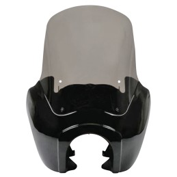 Carénage Super Glide style T Sport noir avec pare-brise fumé 770884 Têtes de Fourche