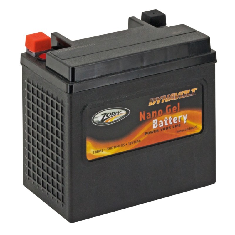 Batterie Dynavolt Nano Gel remplace les batteries YTX14LBS, 14AH, 315CA, 260CCA OEM 65958-04 738862 Batteries DynaVolt Nano Gel