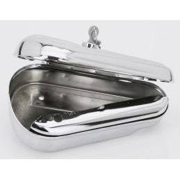 Boite à outils côté gauche chromée pour Harley-Davidson 013103 Boites à outils