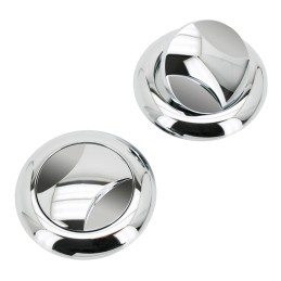 Bouchons chromés Viper droit et gauche affleurants protecteur de peinture 012081 Bouchons de Réservoir