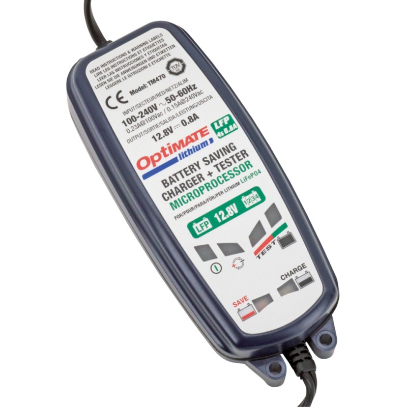 Chargeur de batterie Lithium Optimate TM470 0.8A 743189 Chargeurs de batterie