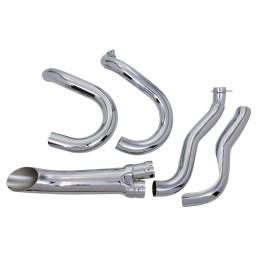 Echappement 2 en 1 chromé 789411 Ligne pour Shovelhead
