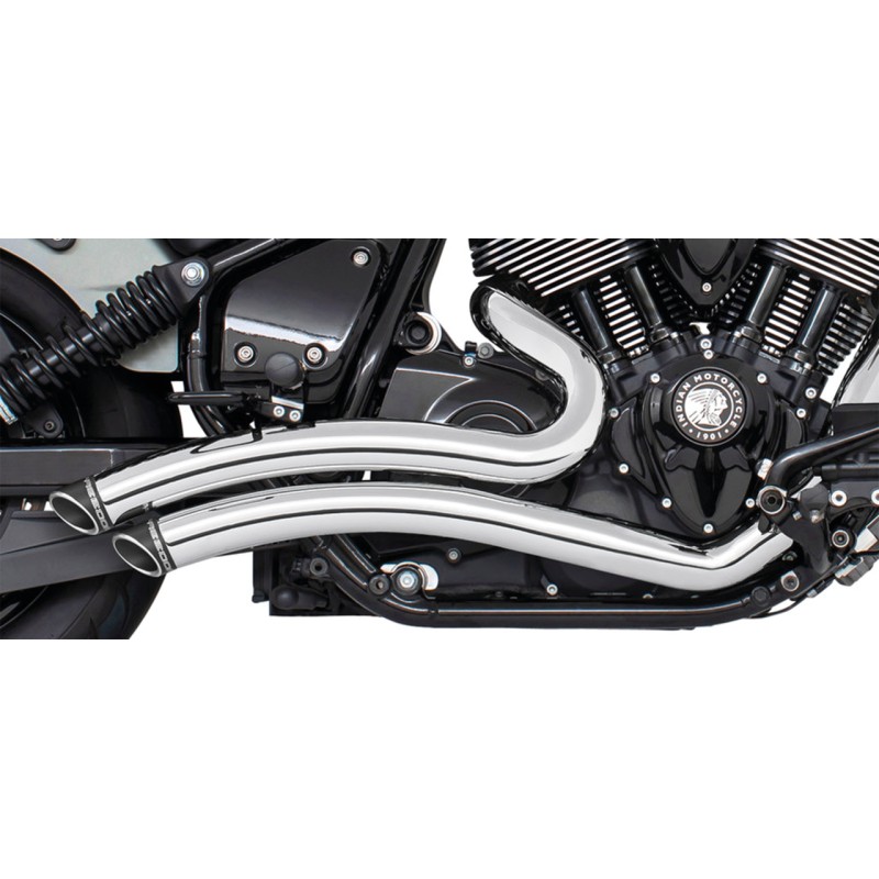 Echappement Freedom Performance Sharp Curve Radius chromé pour Indian Thunderstroke IIN00436 Echappements pour Indian