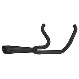 Echappement Two Brothers Racing Shorty 2 en 1 finition noire 753206 Ligne pour Softail Milwaukee Eight
