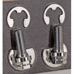 Ecrous d'échappement freinés Colony pour Shovelhead finition chromée 781292 Accessoires d'échappement