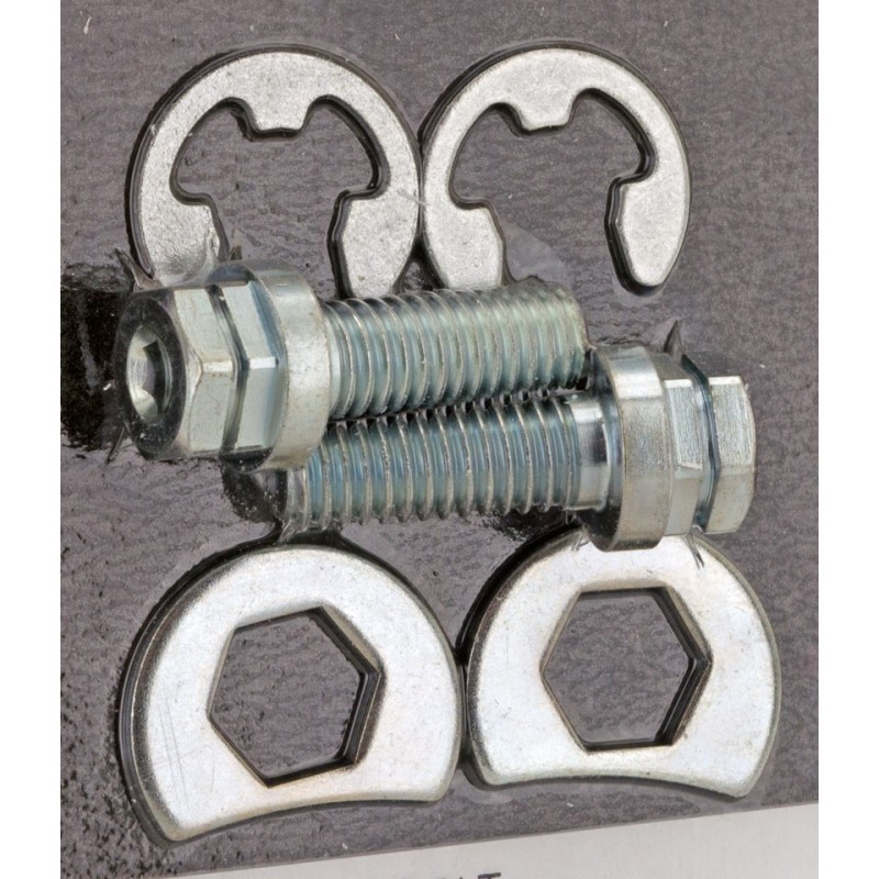 Ecrous d'échappement freinés Colony pour Shovelhead finition zinguée 781293 Accessoires d'échappement