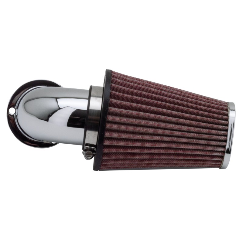 Filtre à air Zodiac conique HP haut débit avec pipe chromée coudée à 90° 120374 Filtres a  Air