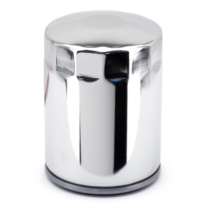 Filtre à huile chromé 5 microns pour Milwaukee Eight OEM 62700296 62700297 121002 Filtres a  Huile