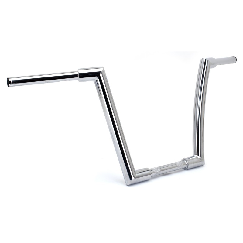 Guidon Ape Hanger style Chicano de 35.5 cm de hauteur chromé 053772 Guidons