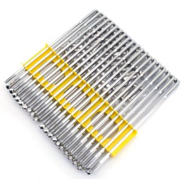 Jeu de 40 rayons chromés 16" pour moyeu large, rayonnage jusqu'à 2004 141113 Rayons