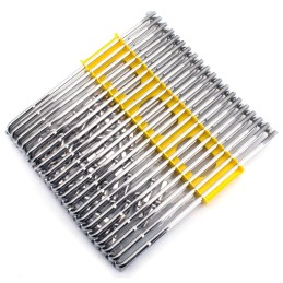 Jeu de 40 rayons chromés 17" pour moyeu large, rayonnage jusqu'à 2004 141169 Rayons