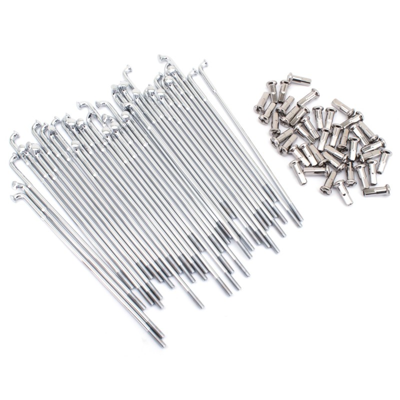 Jeu de 40 rayons chromés 17" pour moyeux large et rayonnage type 2005 et après 795058 Rayons