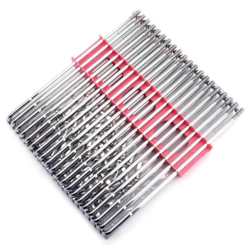 Jeu de 40 rayons chromés 18" pour moyeu large, rayonnage jusqu'à 2004 141170 Rayons