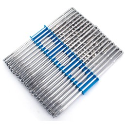 Jeu de 40 rayons chromés 19" pour moyeu large, rayonnage jusqu'à 2004 141114 Rayons