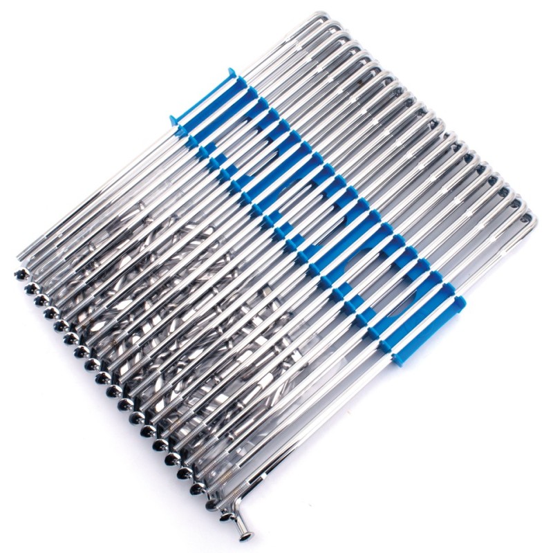 Jeu de 40 rayons chromés 19" pour moyeux étroit et rayonnage type 2005 et après 141268 Rayons