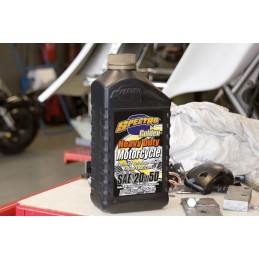 Huile moteur 20 W 50 semi-synthèse Spectro USA Heavy Duty GOLDEN pour Harley-Davidson 745051 Huile Spectro USA