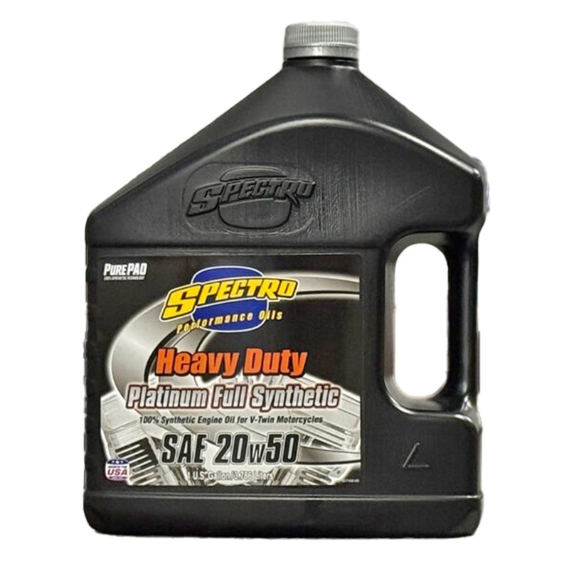 Huile Moteur Spectro USA 100% synthèse SAE 20 W 50 Heavy Duty Platinum pour Harley-Davidson 745079 Huile Spectro USA