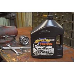 Huile moteur Spectro USA Heavy Duty SAE 20 W 50 bidon de 1 US Gallon (3.784 Litres) pour Harley-Davidson 745061 Huile Spectro...