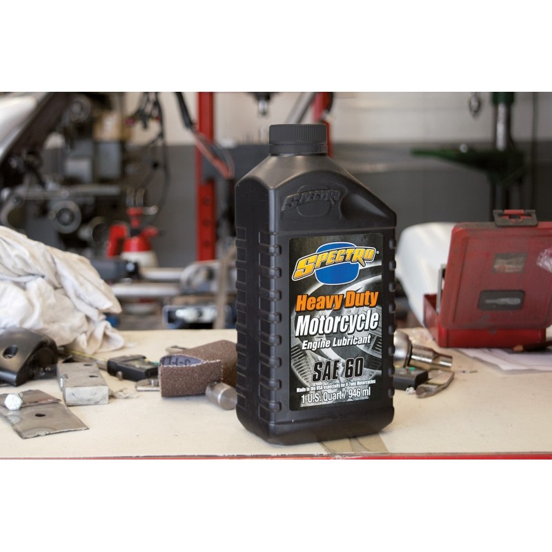 Huile moteur Spectro USA Heavy Duty SAE 60 pour Harley-Davidson 745053 Huile Spectro USA