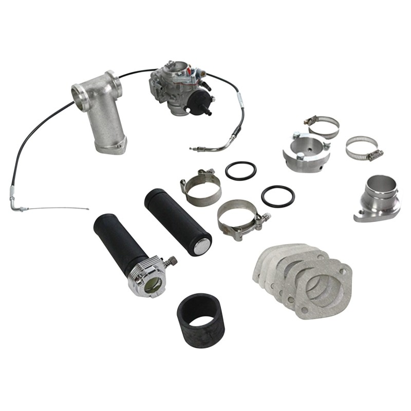 Kit carburateur Dell'Orto Pumper 38 mm pour Panhead 736958 Admission pour Harley-Davidson Panhead 1948-1965