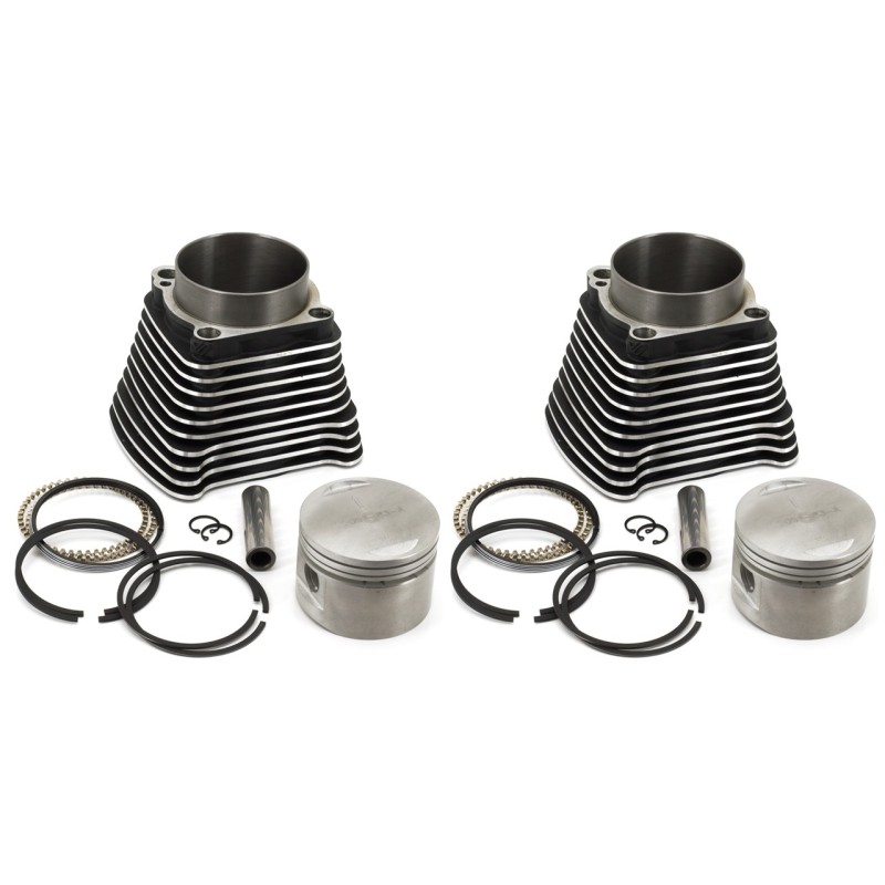 Kit cylindres pistons prêts à  installer noir wrinkle OEM 16447-88 712055 Cylindres