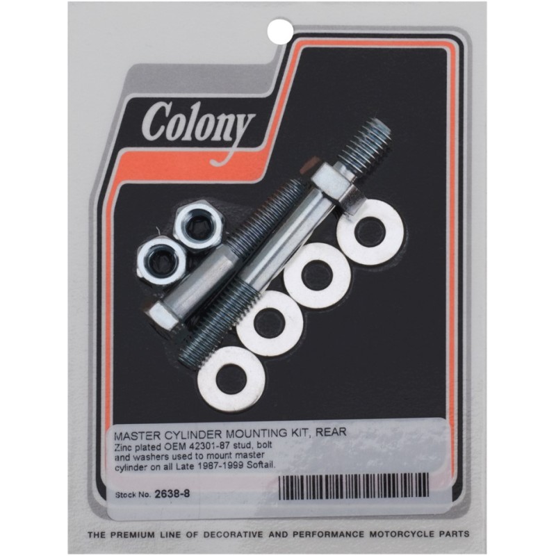 Kit de fixation de maitre cylindre arrière zingué OEM 42301-87 789948 Maitre cylindre de frein