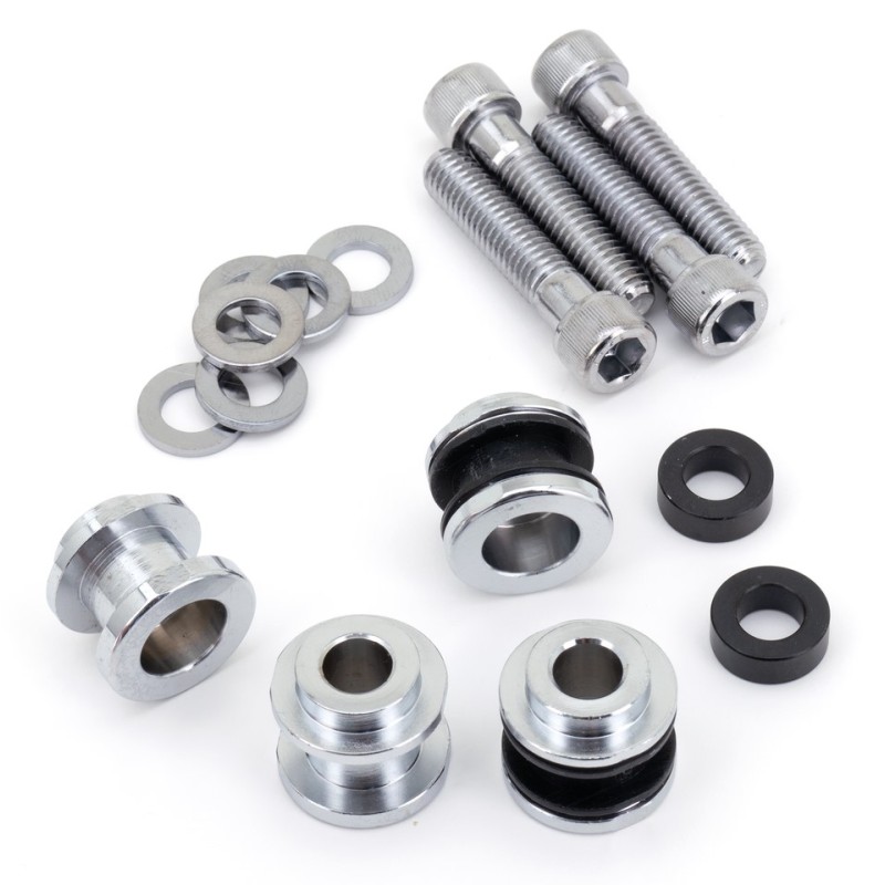 Kit de fixation de sissy-bar et porte-bagage chromé OEM 52300376 086023 Sissy Bars et kits de fixation