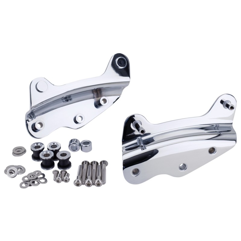 Kit de montage 4 points chromé pour accessoires détachables OEM 54205-09A 768992 Sissy Bars et kits de fixation