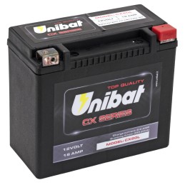 Batterie Unibat AGM CX20L 385CCA 18AH OEM 65989-90B 776037 Electricité