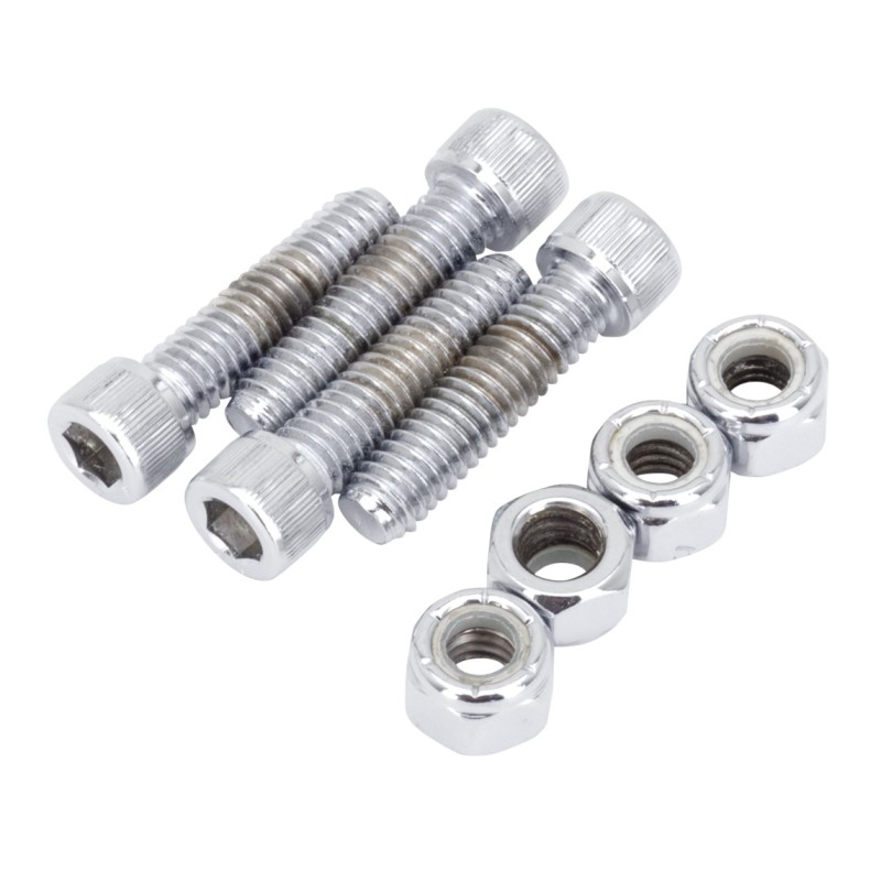 Kit de visserie de garde boue avant chromé 710612 Pièces pour Harley-Davidson