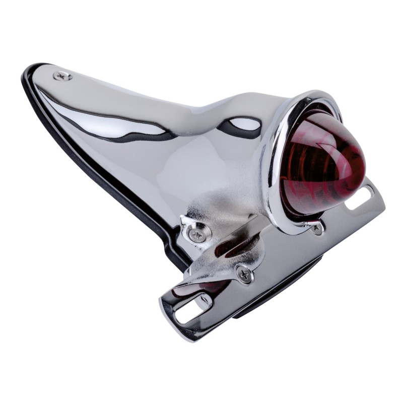 Feu arrière style Crocker chromé 789406 Feux arrière Custom