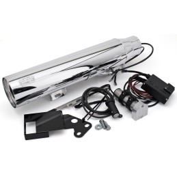 Silencieux d’échappement MCJ chromé réglable homologué Euro 5+ pour Softail M8 791106 Echappements MCJ Réglables Homologués