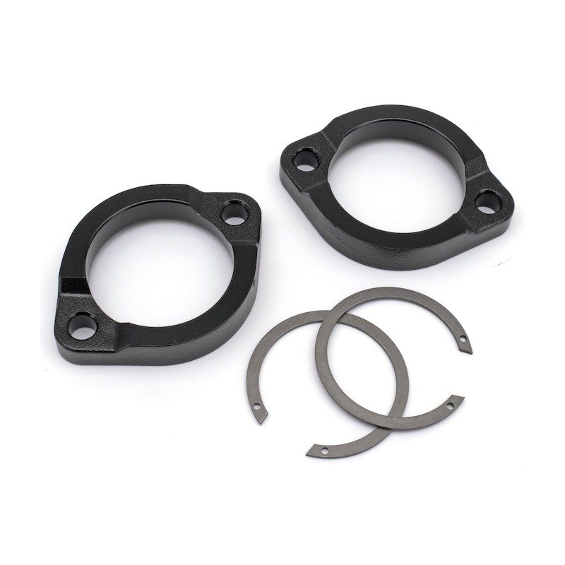 Brides inox noires de montage d'échappement et circlips OEM 65184-02 027586 Accessoires d'échappement