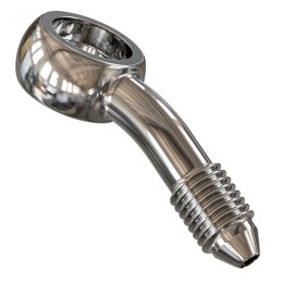 Raccord de frein banjo AN-3 inox 3/8 (10 mm) coudé à 20° 741678 Raccords de frein