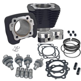 Kit S&S Hooligan 883 à 1200 pour Sportster 2000-2021 noir S&S 910-0699 782379 Kits Hot Set Up S&S