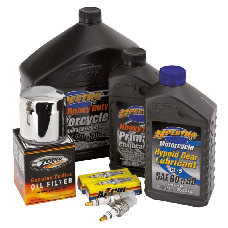 Kit vidange moteur, boite et primaire Spectro USA avec bougies et filtre chromé Z740666 Kits Vidanges Spectro USA