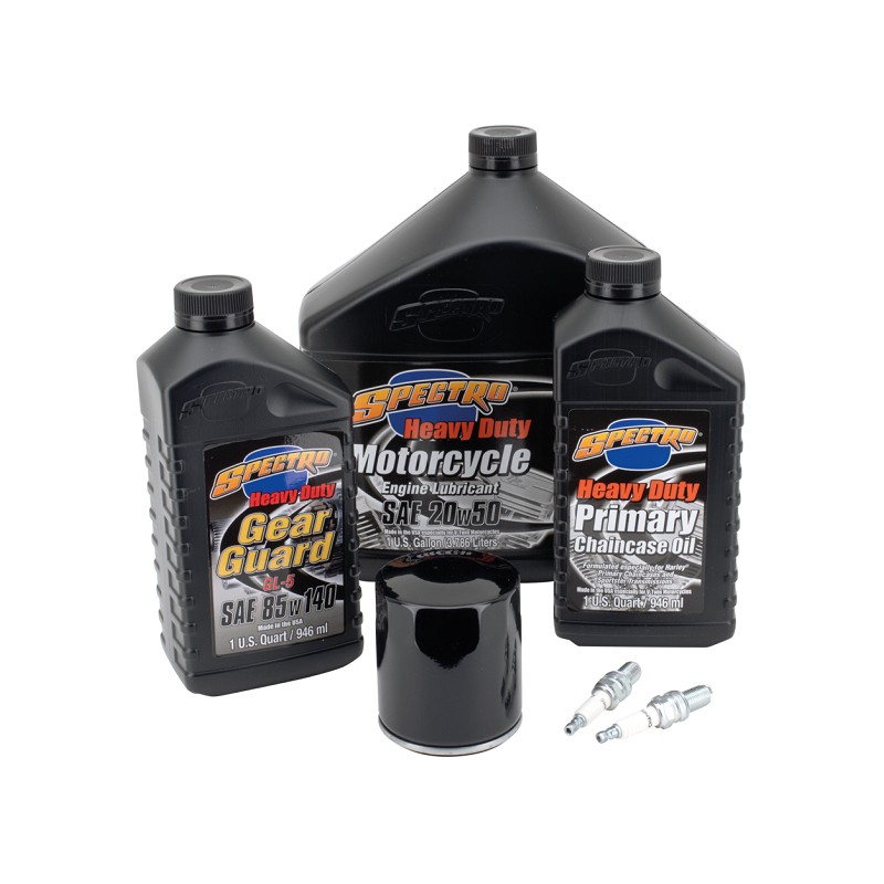 Kit vidange moteur, boite et primaire Spectro USA avec bougies et filtre noir Z740665 Kits Vidanges Spectro USA