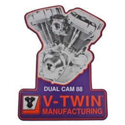 Plaque métal avec moteur Twin Cam 789739 Plaques métal avec moteurs Harley-Davidson